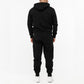 LONSDALE LONDON Trainingsanzug mit Kapuzejacke hooded tracksuit (rottingean schwarz - black)
