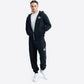 LONSDALE LONDON Trainingsanzug mit Kapuzejacke hooded tracksuit (rottingean schwarz - black)