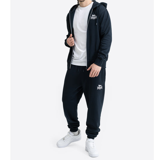 LONSDALE LONDON Trainingsanzug mit Kapuzejacke hooded tracksuit (rottingean schwarz - black)