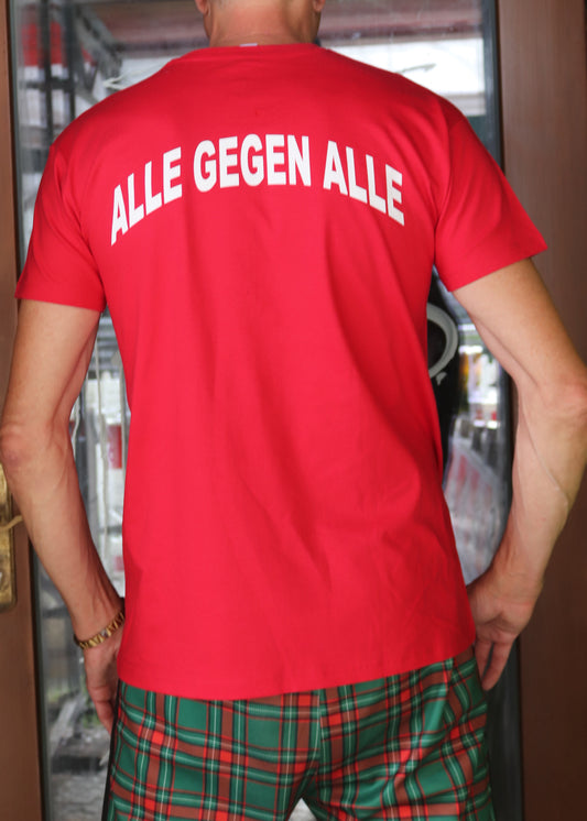 HOOLYWOOD – SPORT FREI - ALLE GEGEN ALLE T-Shirt, Nicki (rot - red)