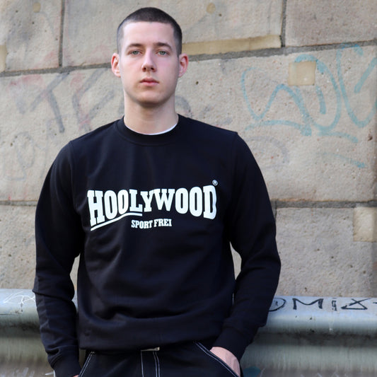 HOOLYWOOD Sweatshirt SPORT FREI 100% Baumwolle - cotton (black/schwarz)