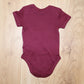 HOOLYWOOD Strampler Baby Bodysuit mit hochwärtigen 2 farbigen Stick (weinrot - burgundy)
