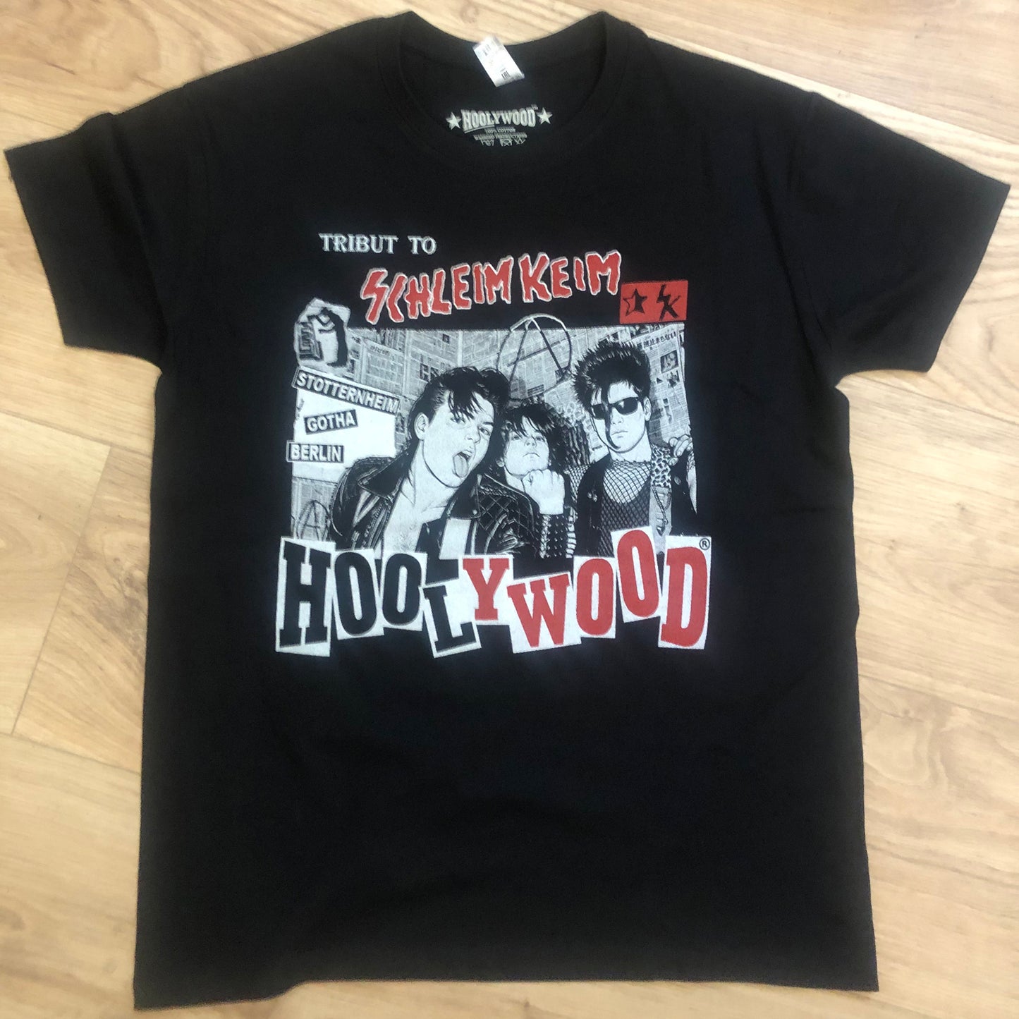 HOOLYWOOD Nicki TRIBUTTO - ein SCHLEIMKEIM T-Shirt in Kleinstauflage zum Gedenken und Erinnern an eine wichtige Band (schwarz - black)