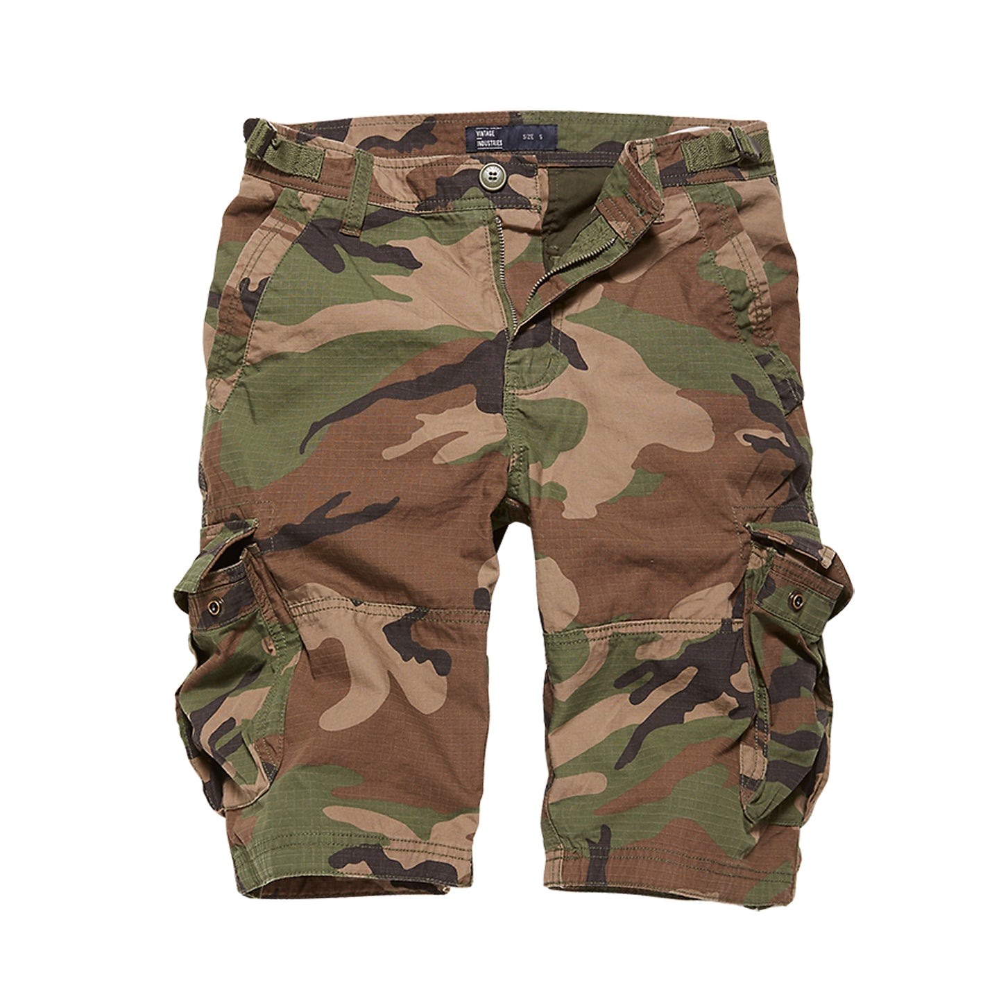 Kurze Hose - Cargo-Short aus 100 % Ripstop-Baumwolle Terrance (woodland - camu)