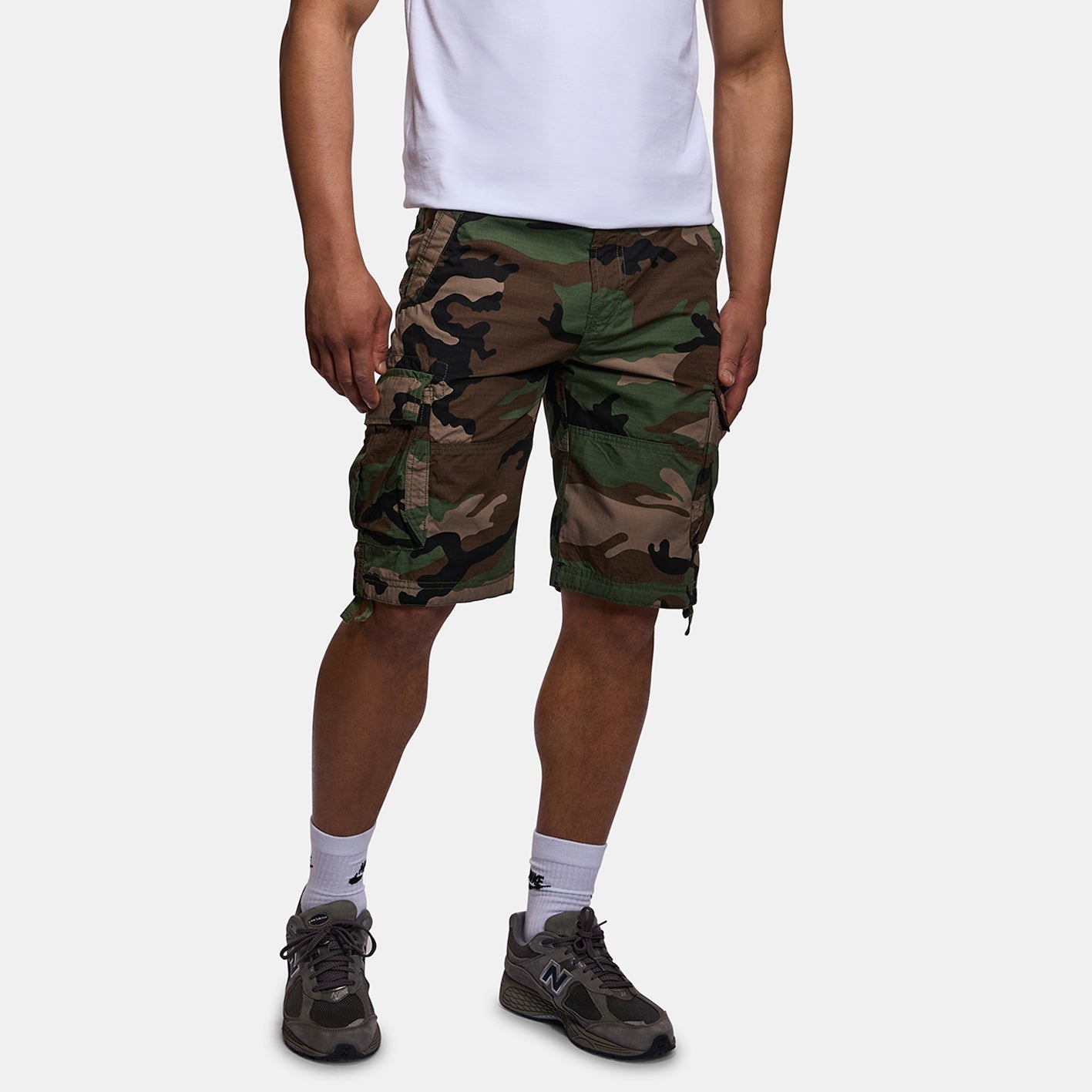 Kurze Hose - Cargo-Short aus 100 % Ripstop-Baumwolle Terrance (woodland - camu)