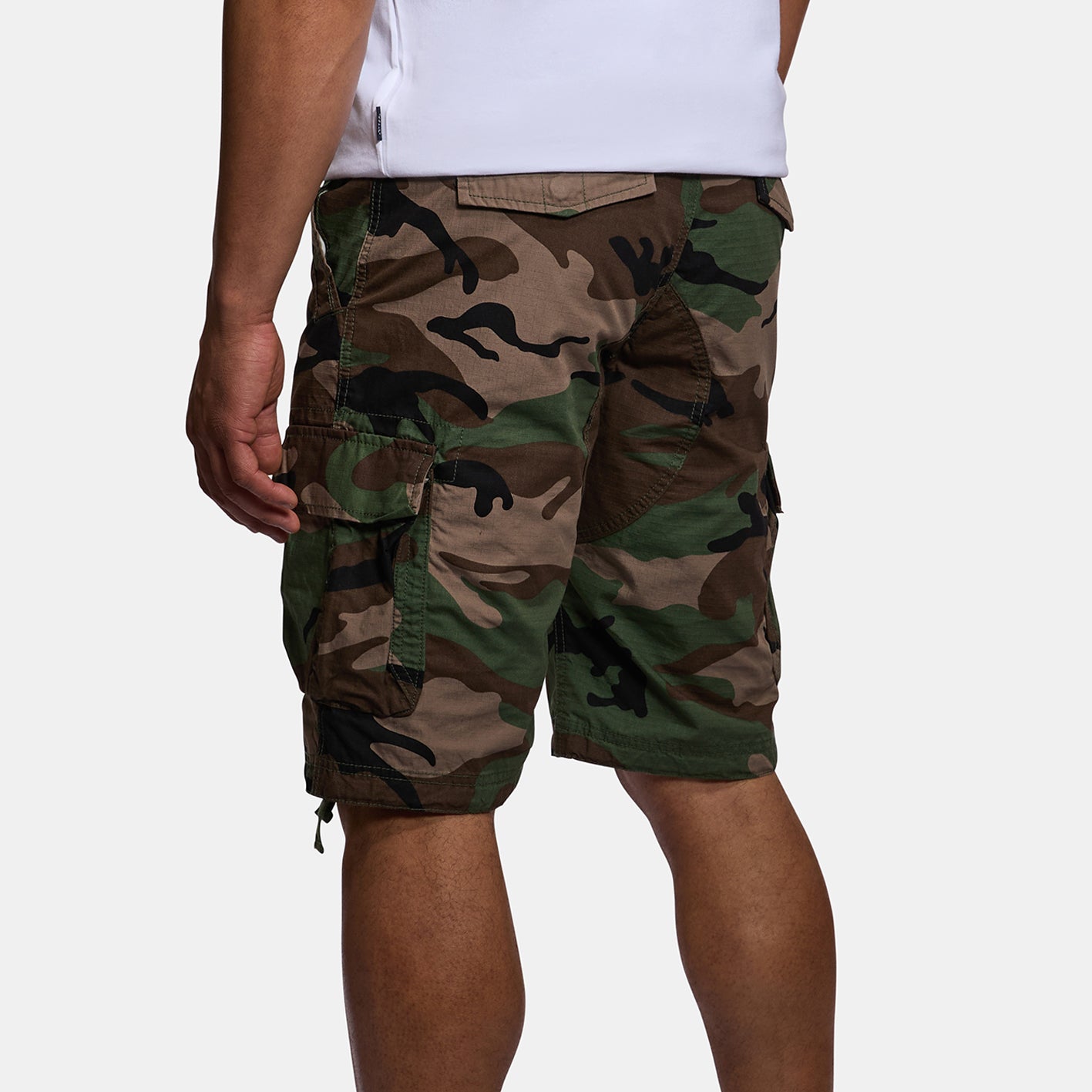 Kurze Hose - Cargo-Short aus 100 % Ripstop-Baumwolle Terrance (woodland - camu)