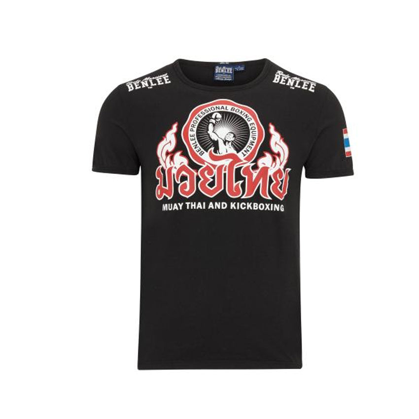 Muay Thai and Kickboxing T-Shirt (black - schwarz)
