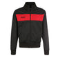 LONSDALE Trainingsjacke - Track Jacket mit farblich abgesetzten Panel (black - red)