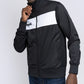 LONSDALE Trainingsjacke - Track Jacket mit farblich abgesetzten Panel (black - white)