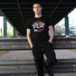 HOOLYWOOD – COAT OF ARMS T-Shirt/Nicki mit großem LION OST-BERLIN Wappen Brustdruck MADE IN GERMANY (schwarz - dark black)