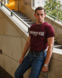 Preview: PRENZLAUER BERG Ost-Berlin, T-Shirt - Nicki - Statement - S-XXL (weinrot - burgundy)