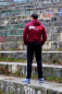 Preview: HOOLYWOOD Klassik Kapuzen Sweatshirt, Hoodie, Pullover mit Kapuze (weinrot - burgundy)