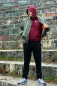 Preview: HOOLYWOOD Klassik Kapuzen Sweatshirt, Hoodie, Pullover mit Kapuze (weinrot - burgundy)