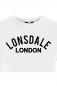 Preview: LONSDALE T-Shirt BRADFIELD, oldschool Frontdruck (weiss/white)