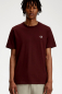 Preview: FRED PERRY Ringer T-Shirt aus Baumwolle (weinrot - burgundy) kostenfreier Versand!