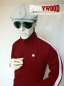 Preview: Trainingsjacke  - track jacket - KINGSLEAGUE (weinrot - weiss, burgundy - white)