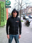 Preview: HOOLYWOOD Kapuzen - Jacke, Hoody - Jacket, Sweat - Jacke, OST-BERLIN, klassisch, schwere Ausführung 320 g/m² (schwarz - black)