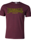 Preview: LONSDALE T-Shirt CLASSIC, Oldschool mit geflocktem LONSDALE LONDON Schriftzug (weinrot - oxblood) DEUTSCHLANDWEIT VERSANDKOSTENFREI!