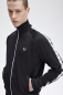 Preview: FRED PERRY Trainingsjacke - Track Jacket - Sportband mit Lorbeerkranz am Ärmel (schwarz - black)