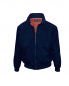 Preview: HARRINGTON Jacke mit kariertem Innenfutter - rot-kariert -  classic - Knightsbridge London (navy - dunkelblau)