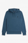 Preview: FRED PERRY Kapuzensweatshirt mit klassischen Streifen am Arm, Tipped Hooded Sweatshirt - VERSANDKOSTENFREI Deutschlandweit (midnight blue - blau)