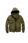 Preview: Jacke mit Kapuze (abnehmbar) aus besonderes robustem Material, Sherpa-Futter, Wasserabweisend, Bündchen, HUDSON V-Core by Vintage Industries (olive)