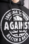Preview: LONSDALE Against Racism Kapuzen-Sweatshirt Hoodie Kapuzenpullover (schwarz - black)