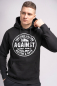 Preview: LONSDALE Against Racism Kapuzen-Sweatshirt Hoodie Kapuzenpullover (schwarz - black)