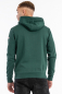 Preview: LONSDALE Kapuzensweatshirt mit zweifarbigem Flockdruck auf der Brust und einer Kängurutasche original LONSDALE London hooded sweatshirt with flock oldschool (dunkelgrün - bottlegreen)