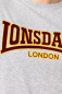 Preview: LONSDALE T-Shirt CLASSIC, Oldschool mit geflocktem LONSDALE LONDON Schriftzug (Marl Grey) VERSANDKOSTENFREI Inland!