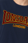 Preview: LONSDALE T-Shirt CLASSIC, Oldschool mit geflocktem LONSDALE LONDON Schriftzug (dunkelblau - navy) VERSANDKOSTENFREI Inland