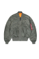 Preview: ALPHA INDUSTRIES Fliegerjacke MA-1 das Original! - Wendejacke Bomberjacke Flightjacket (vintage green)