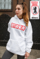 Preview: OST - BERLIN, Kapuzen Sweatshirt, Hooded-Sweatshirt, Pullover mit Kapuze, HOOLYWOOD Berlin, oversize (weiss - white)