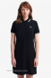 Preview: FRED PERRY Polokleid mit Doppelstreifen Twin Tipped Fred Perry Shirt-Dress (schwarz - weiss/weiss, black - white,white)