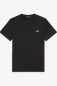 Preview: FRED PERRY Ringer T-Shirt aus Baumwolle (schwarz - black)