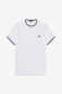 Preview: FRED PERRY T-Shirt mit Doppelstreifen, twin tipped T-Shirt (weiss - white)