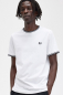 Preview: FRED PERRY T-Shirt mit Doppelstreifen, twin tipped T-Shirt (weiss - white)