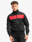 Preview: LONSDALE Trainingsjacke, Original Trackjacket, ALNWICK, schwarz - rot (black - red) Versandkostenfrei Inland