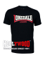 Preview: LONSDALE T-Shirt TWO TONE, zweifarbiger Druck, 100 % Baumwolle, S - 5XL! (schwarz - black) VERSANDKOSTENFREI Inland