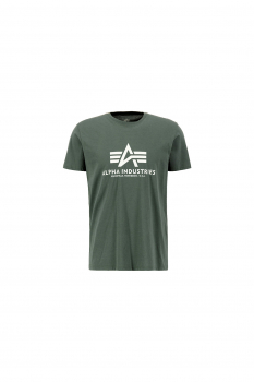 ALPHA INDUSTRIES Klassik T-Shirts, Basic T-Shirt, Alpha T-Shirt, Baumwolle/cotton (vintage green)