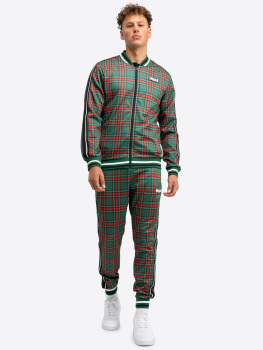 LONSDALE Trainingsanzug GENTLEMEN tracksuit EDGEWARE (gruen-rot - green-red)