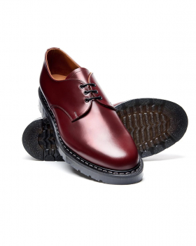 SOLOVAIR 3-Loch Oxblood Gibson Shoe Classic NPS Shoes Made in England Halbschuh (burgundy - weinrot)
