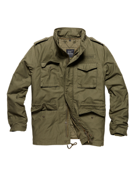 Feldjacke M65, Parka, original inklusive ausknöpfbaren Innenfutter, klassischer US Parka, Jacke Vintage Industries (olive green)