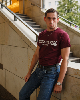 PRENZLAUER BERG Ost-Berlin, T-Shirt - Nicki - Statement - S-XXL (weinrot - burgundy)