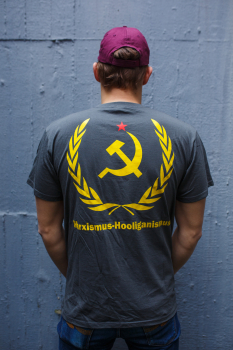 HOOLYWOOD T-Shirt "Marxismus-Hooliganismus" klassisch, Made in Germany, S - XXXL (olive-grey)