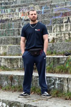 HOOLYWOOD Klassik T-Shirt NICKI, Ost-Berlin, 100% Baumwolle/cotton, Made in Germany (dunkelblau - navy)