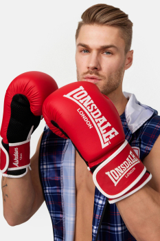 LONSDALE Boxhandschuhe - LONSDALE boxing gloves - 14 OZ - rot - red