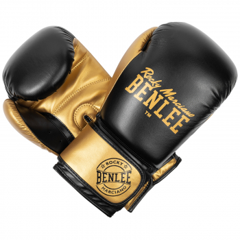 Boxhandschuhe von BenLee, CARLOS, schwarz/gold - black/gold (10 oz)