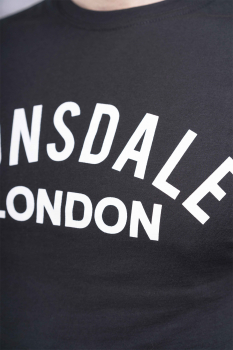 LONSDALE T-Shirt BRADFIELD, oldschool Frontdruck (schwarz/black)