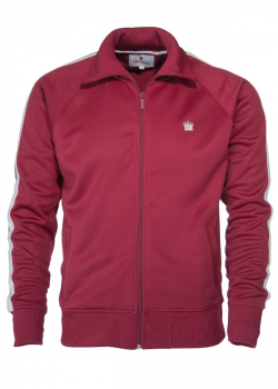 Trainingsjacke  - track jacket - KINGSLEAGUE (weinrot - weiss, burgundy - white)